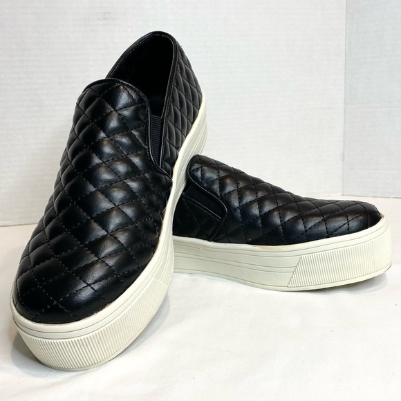 Candies Women’s Quilted Platform Sneaker Loafer in Black Size 9 - Picture 10 of 14